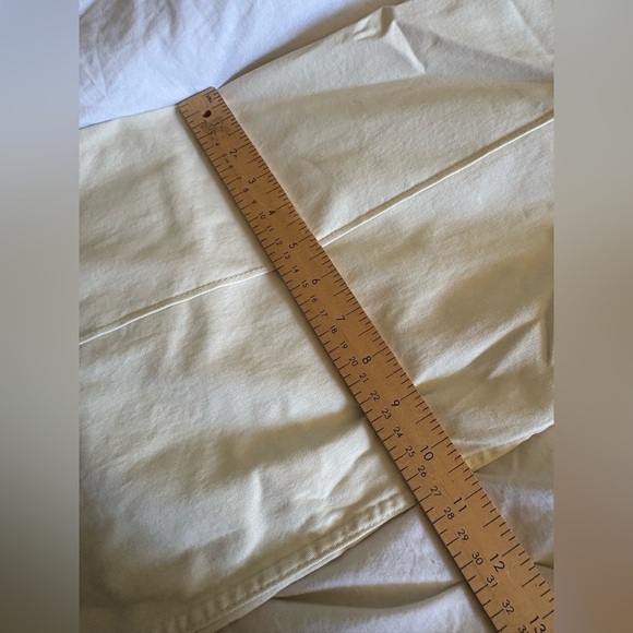 Hollister NWT cream ultra high rise wide leg pant size M stretch cropped - Picture 10 of 12